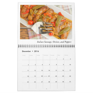 Dinner Foods Calendar Kalender