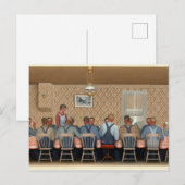 Dinner for Threshers by Grant Wood Briefkaart (Voorkant / Achterkant)