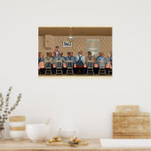 Dinner for Threshers by Grant Wood Poster (Keuken)