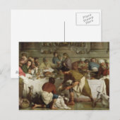Dinner in the House of Simon, 1737 Briefkaart (Voorkant / Achterkant)