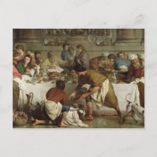 Dinner in the House of Simon, 1737 Briefkaart
