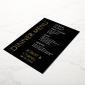 Dinner Menu Folie Uitnodiging (Gedraaid)