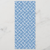 DINNER MENU moderne blok royalblauw (Achterkant)