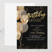 Dinner Party, Any Age, Birthday Dinner Kaart (Voorkant / Achterkant)