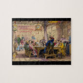Dinner Party bij Mandarijns_Engravings Legpuzzel (Horizontaal)
