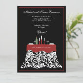 Dinner Party Celebration Kaart (Staand voorkant)