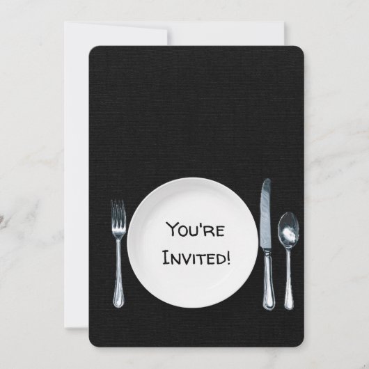 Dinner Party Invite Kaart (Voorkant)