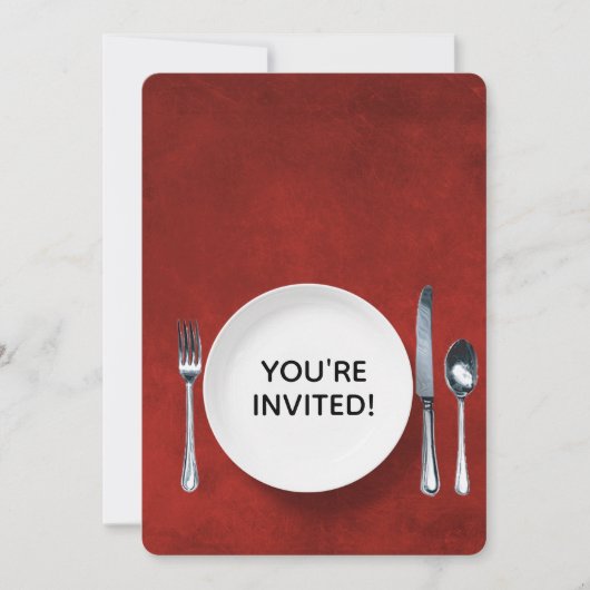 Dinner Party Invite Kaart (Voorkant)