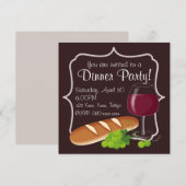 Dinner Party Kaart (Voorkant / Achterkant)