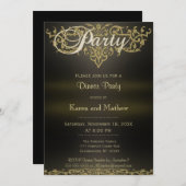 Dinner Party | Moderne legantie Kaart (Voorkant / Achterkant)