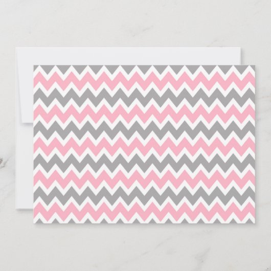 Dinner Party nodigt/ontmoet de babymeisjesdouche u Kaart (Achterkant)