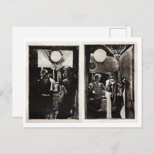 Dinner Party Part I & II Briefkaart (Voorkant / Achterkant)
