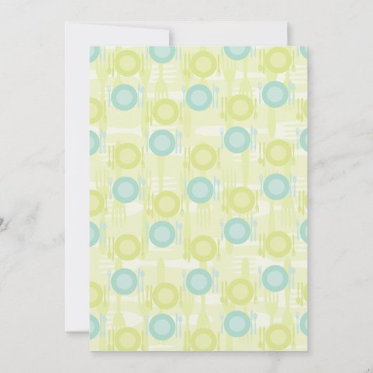 Dinner Party Patroon Kaart (Achterkant)