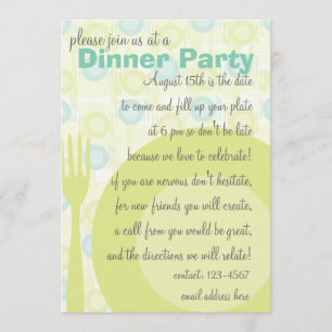 Dinner Party Patroon Kaart