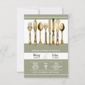 Dinner party PERSONALIZE Kaart (Voorkant)