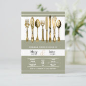 Dinner party PERSONALIZE Kaart (Staand voorkant)