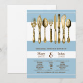 Dinner party PERSONALIZE Kaart (Voorkant / Achterkant)