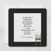 Dinner Party Polka Dot nodigen Kaart (Achterkant)