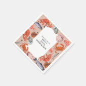 Dinner party servetten Vis en zeevruchten Thema (Hoek)