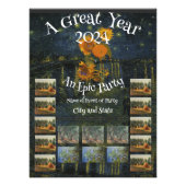 Dinner Party Vakantie 2024 Cocktail Wijnkaas Foto Afdruk (Voorkant)