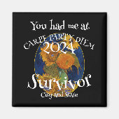 Dinner Party Vakantie 2024 Cocktail Wijnkaas Magneet (Voorkant)