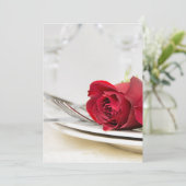 Dinner Party Valentijnsdag nodigt uit Kaart (Staand voorkant)