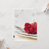 Dinner Party Valentijnsdag nodigt uit Kaart (Voorkant / Achterkant in situ)