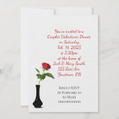 Dinner Party Valentijnsdag nodigt uit Kaart (Achterkant)