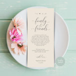 Dinner Place setting Bedankt, crème grijs Kaart<br><div class="desc">Deel de liefde en show uw waardering voor uw gasten, wanneer ze gaan zitten aan hun stoel en lees deze gepersonaliseerde charmante bedankpas. Het is een prachtige manier om je speciale feestdag af te trappen! Deze kaart is zeker om de toon te zetten voor een onvergetelijk evenement. De bedankpas heeft...</div>