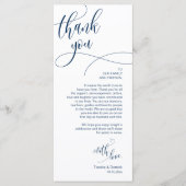 Dinner Place setting Bedankt, Modern Script Kaart (Voorkant)