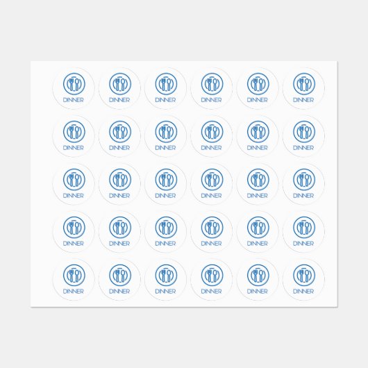 Dinner Planner / Organizer Sticker / Labels (Vel)