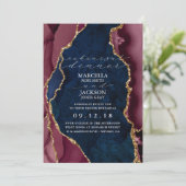 Dinner-repetitie voor marineafval, Bourgogne en go Kaart (Staand voorkant)