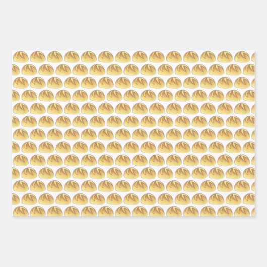 Dinner Rolls Bread Bakery Boulangerie Pumpernickel Inpakpapier Vel (Voorkant 2)