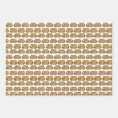 Dinner Rolls Bread Bakery Boulangerie Pumpernickel Inpakpapier Vel (Voorkant)