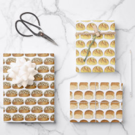 Dinner Rolls Bread Bakery Boulangerie Pumpernickel Inpakpapier Vel