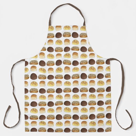 Dinner Rolls Bread Bakery Boulangerie Pumpernickel Schort (Voorkant)