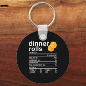 Dinner Rolls Nutrition Facts Apparel Funny Thanksg Sleutelhanger (Voorkant)