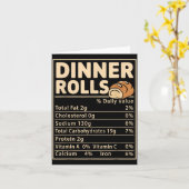 Dinner Rolls Nutrition Facts Funny Bread Food Desi Kaart (Gele Bloem)
