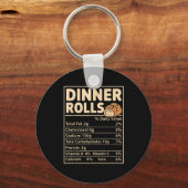 Dinner Rolls Nutrition Facts Funny Bread Food Desi Sleutelhanger (Voorkant)