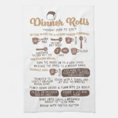 Dinner Rolls ontvang Tea Kitchen Towel Theedoek (Verticaal)