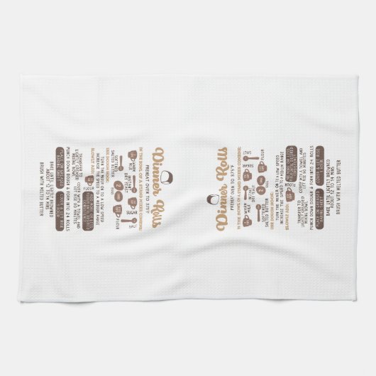 Dinner Rolls Recept Keuken Handdoek – Warm (Horizontaal)