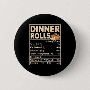 Dinner Rolls Voedingswaarde Feiten Grappig Brood E Ronde Button 5,7 Cm