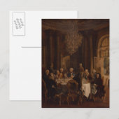 Dinner Table te Sanssouci, 1850 Briefkaart (Voorkant / Achterkant)