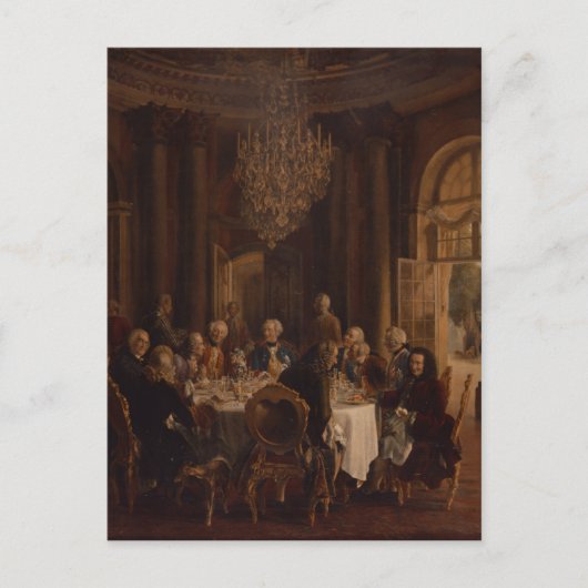 Dinner Table te Sanssouci, 1850 Briefkaart (Voorkant)