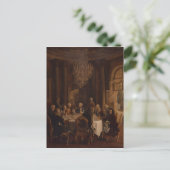Dinner Table te Sanssouci, 1850 Briefkaart (Staand voorkant)