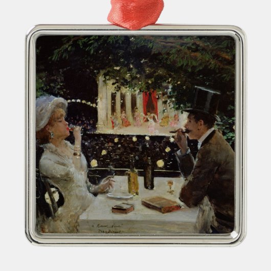 Dinner te Les Ambassadeurs, c.1882 Metalen Ornament (Voorkant)