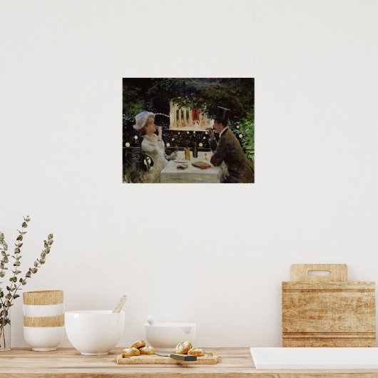 Dinner te Les Ambassadeurs, c.1882 Poster (Keuken)