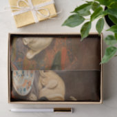 Dinner, Two Pugs and a Terrier van Horatio Coulder Tissuepapier (Geschenk)