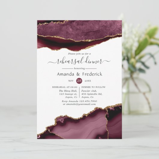 Dinner van de bruine en goudbruine bruine bruine b kaart (Staand voorkant)