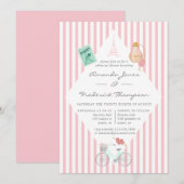 Dinner van het huwelijk van Parijs Kaart (Voorkant / Achterkant)